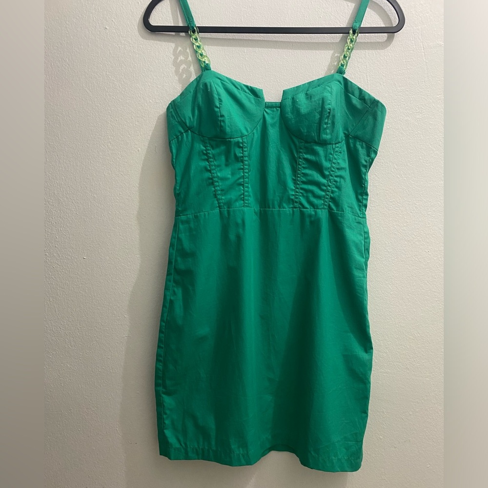 ZARA Green Summer Mini Dress | Size M | NWT💲30